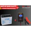 YOKOHAMA 12V 18 AH VE Ucomen 6/12V 2A Siyah Akü Şarj Cihazı YOKOHAMA 12V 18 AH VE Ucomen 6/12V 2A Siyah Akü Şarj Cihazı